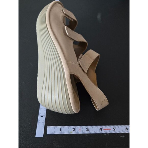 Clarks Soft Cushion Womens Reedly Juno Wedge Sandal Size 10W Neutral Summer - Picture 8 of 10